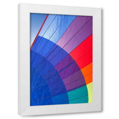 Spinnaker White Modern Wood Framed Art Print by Mahan, Kathy