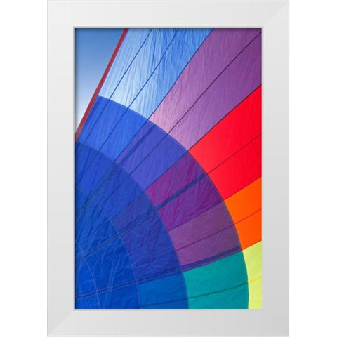 Spinnaker White Modern Wood Framed Art Print by Mahan, Kathy