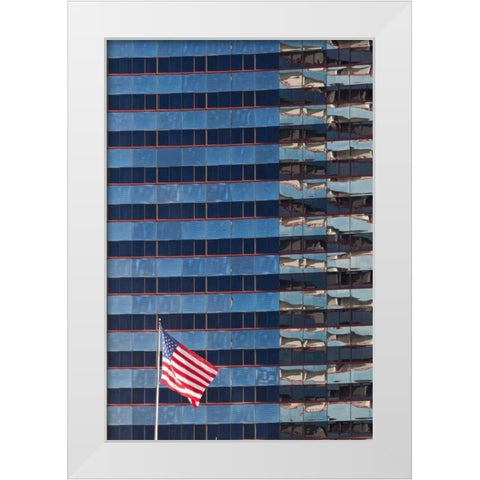 San Diego Reflections II White Modern Wood Framed Art Print by Mahan, Kathy