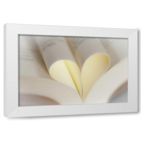 Love Reading II White Modern Wood Framed Art Print by Mahan, Kathy