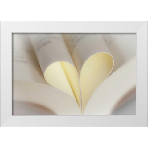 Love Reading II White Modern Wood Framed Art Print by Mahan, Kathy