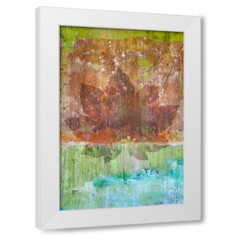 Maple Leaf II White Modern Wood Framed Art Print by Mahan, Kathy