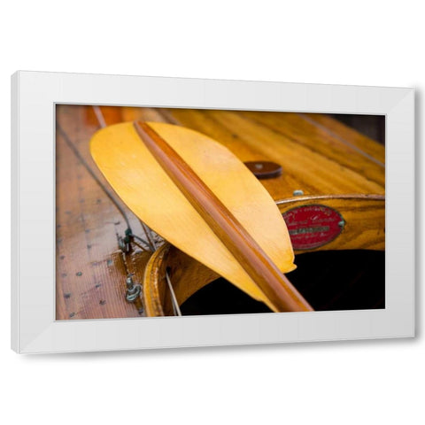 Rowboat Oar I White Modern Wood Framed Art Print by Mahan, Kathy