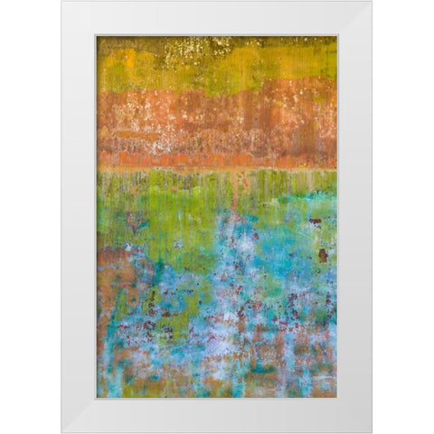 Color II White Modern Wood Framed Art Print by Mahan, Kathy