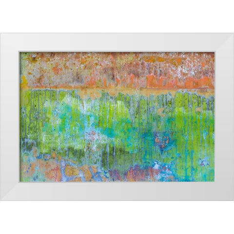 Color IV White Modern Wood Framed Art Print by Mahan, Kathy