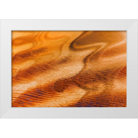 Golden Water II White Modern Wood Framed Art Print by Mahan, Kathy