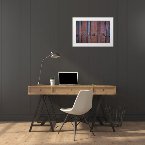 Mining Equipment II White Modern Wood Framed Art Print by Mahan, Kathy