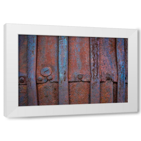 Mining Equipment II White Modern Wood Framed Art Print by Mahan, Kathy