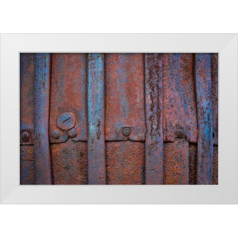 Mining Equipment II White Modern Wood Framed Art Print by Mahan, Kathy