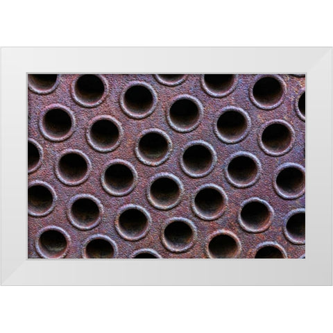 Mining Equipment III White Modern Wood Framed Art Print by Mahan, Kathy
