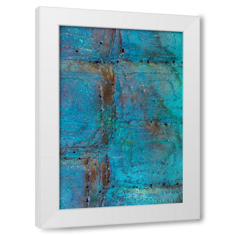 Sculptural Metal III White Modern Wood Framed Art Print by Mahan, Kathy