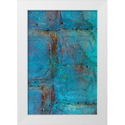 Sculptural Metal III White Modern Wood Framed Art Print by Mahan, Kathy