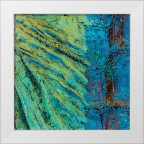 Metal Infusion II White Modern Wood Framed Art Print by Mahan, Kathy