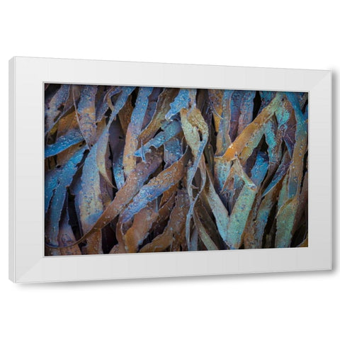 Sculptural Metal VII White Modern Wood Framed Art Print by Mahan, Kathy