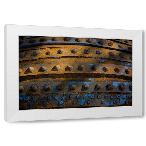 Sculptural Metal VIII White Modern Wood Framed Art Print by Mahan, Kathy