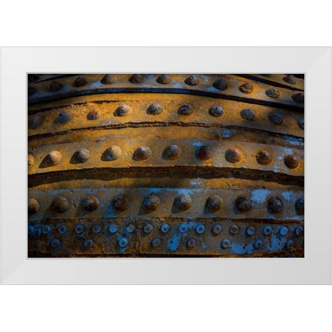 Sculptural Metal VIII White Modern Wood Framed Art Print by Mahan, Kathy