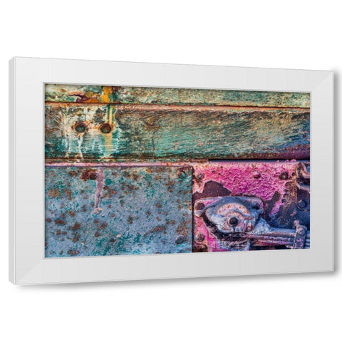 Old Truck II White Modern Wood Framed Art Print by Mahan, Kathy