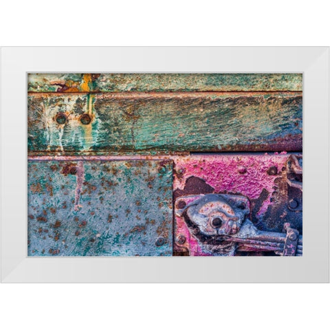 Old Truck II White Modern Wood Framed Art Print by Mahan, Kathy