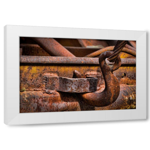Old Tow Truck I White Modern Wood Framed Art Print by Mahan, Kathy