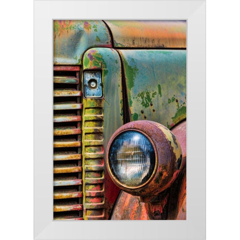 Truck Detail I White Modern Wood Framed Art Print by Mahan, Kathy