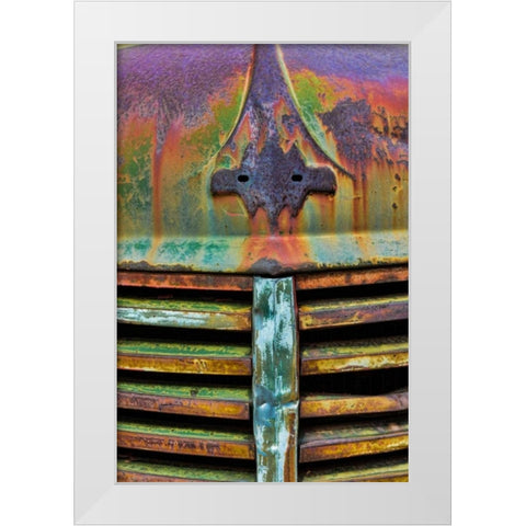 Truck Detail II White Modern Wood Framed Art Print by Mahan, Kathy