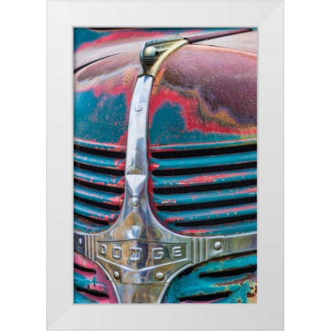 Truck Detail III White Modern Wood Framed Art Print by Mahan, Kathy