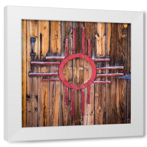 State Symbol White Modern Wood Framed Art Print by Mahan, Kathy