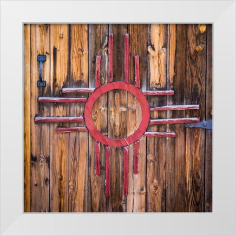 State Symbol White Modern Wood Framed Art Print by Mahan, Kathy