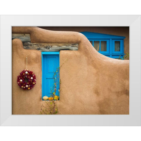 New Mexico Adobe I White Modern Wood Framed Art Print by Mahan, Kathy