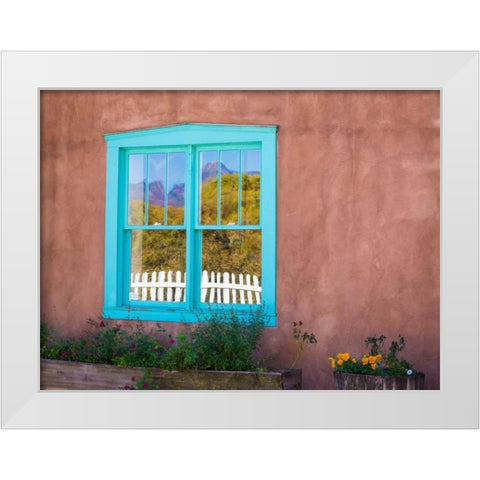 New Mexico Adobe II White Modern Wood Framed Art Print by Mahan, Kathy