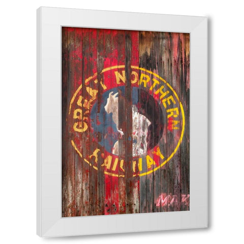 Railroad Car I White Modern Wood Framed Art Print by Mahan, Kathy