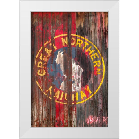 Railroad Car I White Modern Wood Framed Art Print by Mahan, Kathy