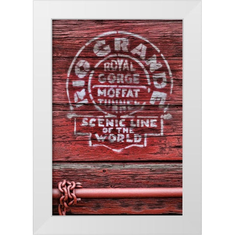 Railroad Car IV White Modern Wood Framed Art Print by Mahan, Kathy