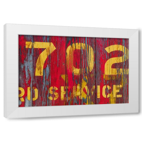 Railroad Detail I White Modern Wood Framed Art Print by Mahan, Kathy