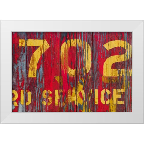 Railroad Detail I White Modern Wood Framed Art Print by Mahan, Kathy