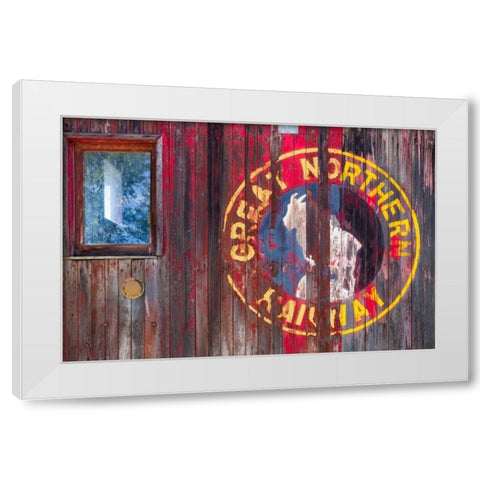 Railroad Detail II White Modern Wood Framed Art Print by Mahan, Kathy