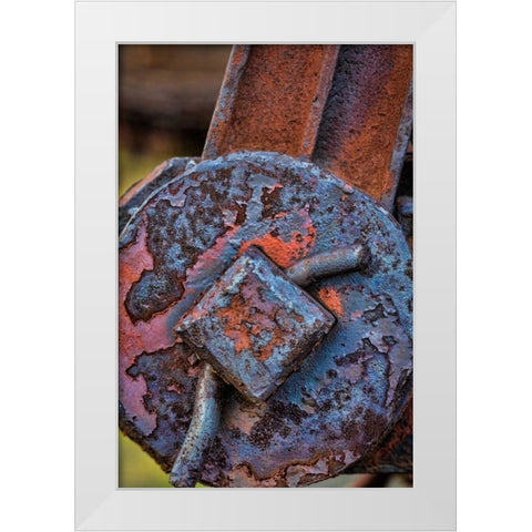 Train Details V White Modern Wood Framed Art Print by Mahan, Kathy