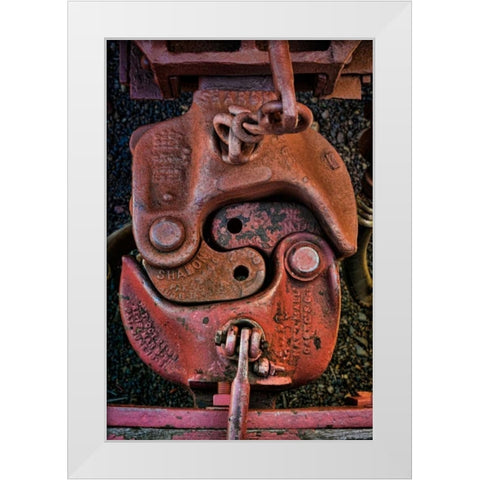 Train Details VI White Modern Wood Framed Art Print by Mahan, Kathy