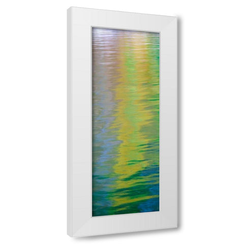 Water Colors I White Modern Wood Framed Art Print by Mahan, Kathy