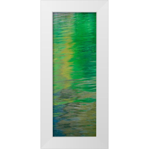 Water Colors II White Modern Wood Framed Art Print by Mahan, Kathy