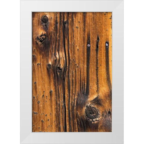 Wood Detail I White Modern Wood Framed Art Print by Mahan, Kathy