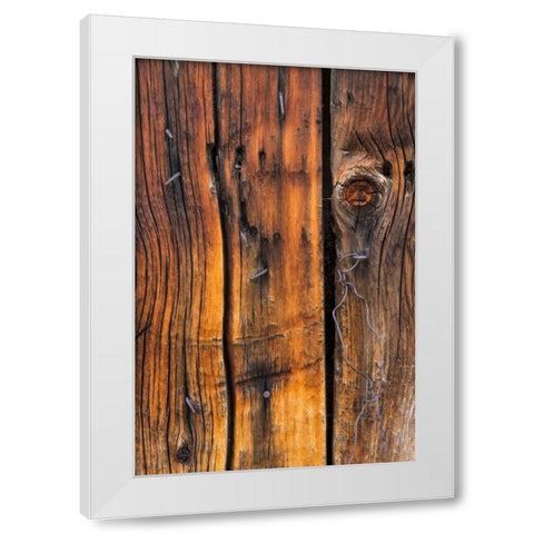 Wood Detail II White Modern Wood Framed Art Print by Mahan, Kathy