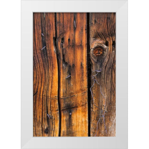 Wood Detail II White Modern Wood Framed Art Print by Mahan, Kathy