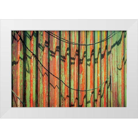 Cannery Wall White Modern Wood Framed Art Print by Mahan, Kathy