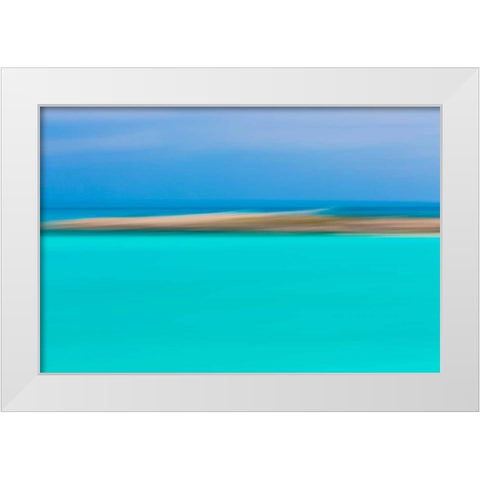 Tropical Abstract II White Modern Wood Framed Art Print by Mahan, Kathy