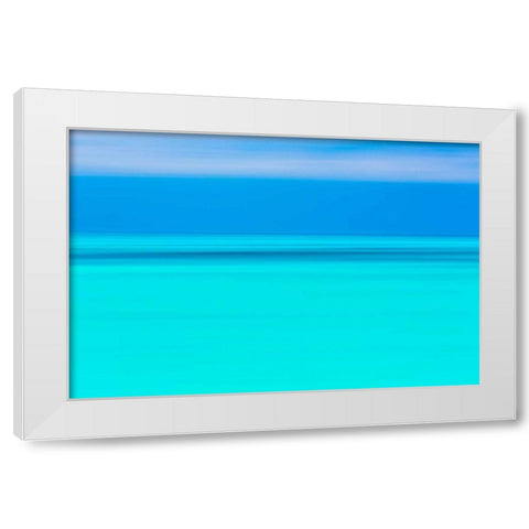 Tropical Abstract III White Modern Wood Framed Art Print by Mahan, Kathy