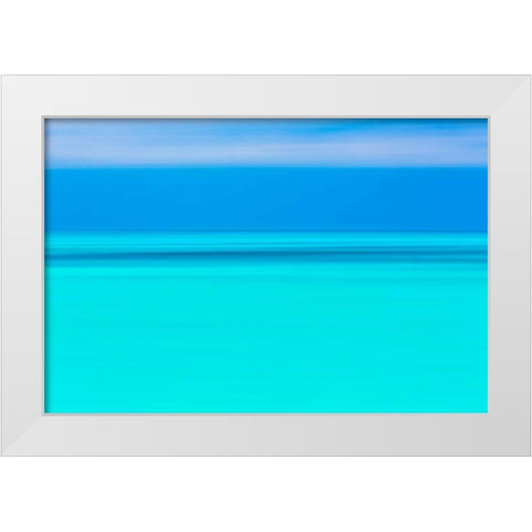 Tropical Abstract III White Modern Wood Framed Art Print by Mahan, Kathy