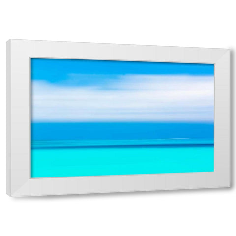 Tropical Abstract IV White Modern Wood Framed Art Print by Mahan, Kathy