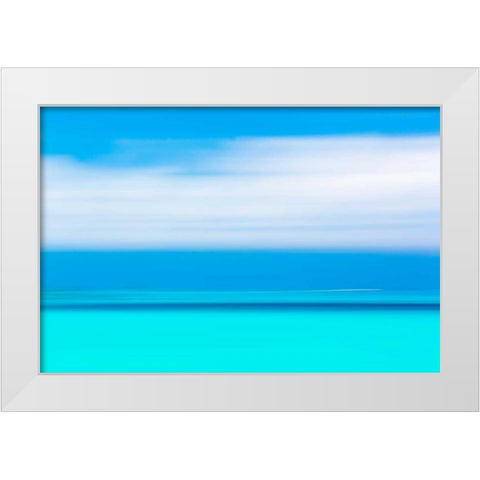 Tropical Abstract IV White Modern Wood Framed Art Print by Mahan, Kathy