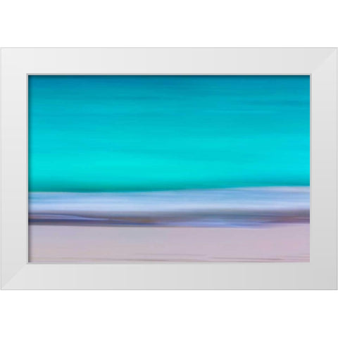 Tropical Abstract VII White Modern Wood Framed Art Print by Mahan, Kathy